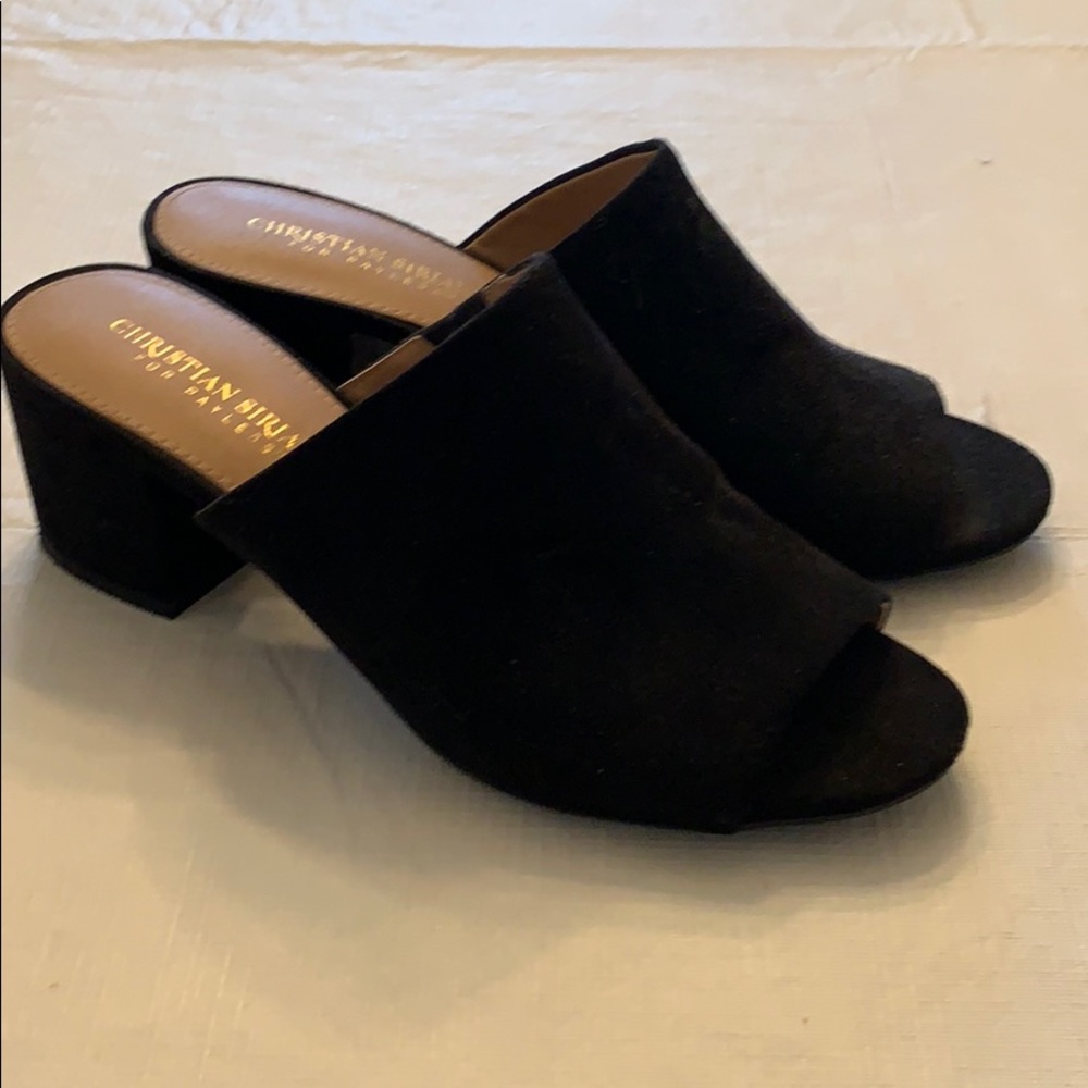 Christian Soriano for Payless Black Mules, Size 8